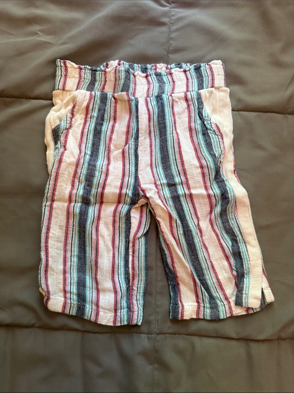 Splendid Pink Multicolor Striped Pull-On Shorts